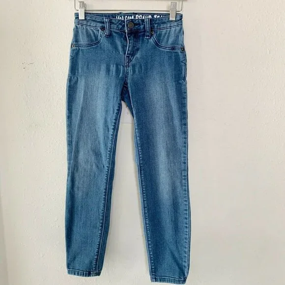 Volcom Women's Liberator High Rise Denim Jean - Legging Fit Pants
